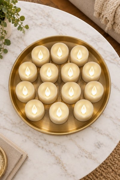 Homemory Flickering Flameless Tea Lights (24 Pack)