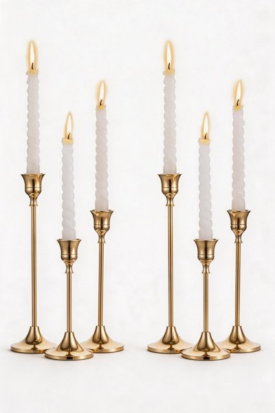 Vintage Gold Antique Candlestick Holders